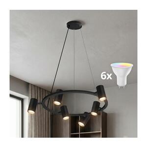 BRILAGI - LED RGBW Stmievateľný luster na lanku SELE 6xGU10/6, 5W/230V čierna BG5278+AI2323 vyobraziť