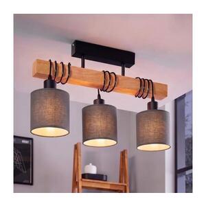 BRILAGI - Prisadený luster NUBILA 3xE27/60W/230V borovica/antracit 1xEG44074+3xBG1574 vyobraziť