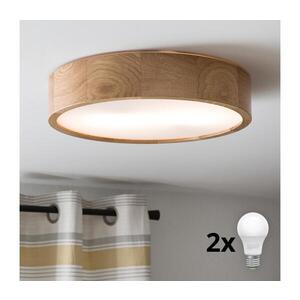 BRILAGI - LED stropné svietidlo CARVALHO 2xE27/15W/230V dub, priemer 37, 5 cm 8590828606734 vyobraziť