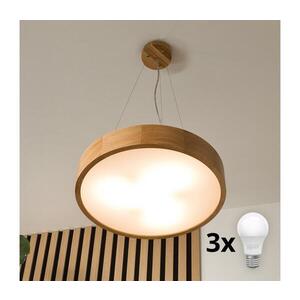 BRILAGI - LED luster na lanku CARVALHO 3xE27/15W/230V dub pr. 47, 5 cm 8590828606758 vyobraziť