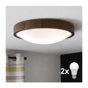 BRILAGI - LED stropné svietidlo CARVALHO SLIM 2xE27/15W/230V, dub/orech, priemer 37 cm 8590828607205 vyobraziť