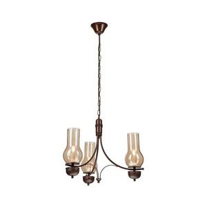 BRILAGI - LED luster na reťazi COTTAGE 3xE14/40W/230V buk/hnedá/dymová béžová BG1518+3xBG2273 vyobraziť