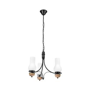 BRILAGI - LED luster na reťazi COTTAGE 3xE14/40W/230V dub/čierna/biela BG1520+3xBG2270 vyobraziť