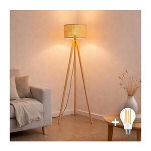 BRILAGI - LED stojacia lampa CERIA 1xE27/60W/230V pr. 25 cm béžová EG781159+AS0463 vyobraziť