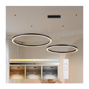 BRILAGI - LED stmievateľný luster na lane PORTOFINO LED/98W/230V čierna + diaľkové ovládanie BRI515 vyobraziť