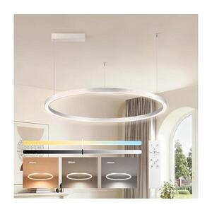 BRILAGI-LED Stmievateľný luster na lanku PORTOFINO LED/60W/230V pr. 80 cm strieborný + diaľkové ovládanie BRI509 vyobraziť