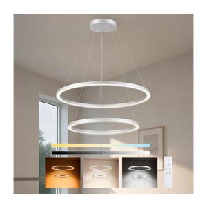 BRILAGI-LED Stmievateľný luster na lane PORTOFINO LED/98W/230V priemer 80 cm strieborný + diaľkové ovládanie BRI513 vyobraziť