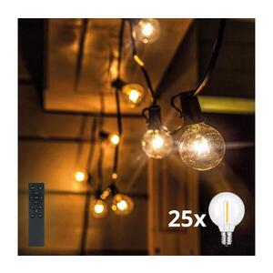 BRILAGI - LED vonkajší dekoračný reťaz GIRLANDA 25xE12 20m čierna IP44 teplá biela+DO WO794-1-OEM2-DO vyobraziť