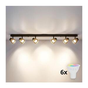 BRILAGI - LED RGBW Stmievateľné bodové svietidlo NUGGET 6xGU10/6W/230V čierna/zlatá BG3443+AI2323 vyobraziť