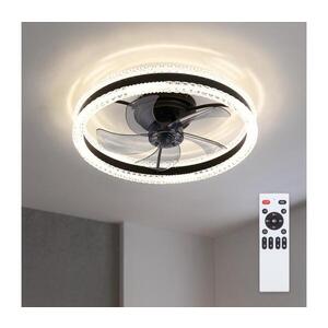 BRILAGI - LED stmievateľný stropný látor LED/62W/230V pr. 50 cm čierny + diaľkové ovládanie WF-OSD-003-BLK vyobraziť