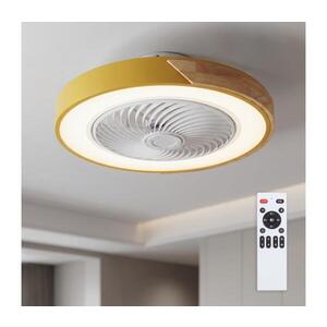 BRILAGI - LED stmievateľné svietidlo s látorom LED/38W/230V 50 cm zlatá/dub + diaľkové ovládanie WF-OSD-040-GLD vyobraziť