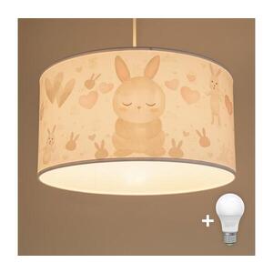 BRILAGI - LED Detský luster na lanku BOBO 1xE27/60W/230V pr. 35 cm biela/zajačiky 8590828051350 vyobraziť