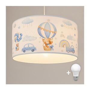 BRILAGI - LED detský luster na lanku BOBO 1xE27/60W/230V, priemer 35 cm, modrý/medvedíky 8590828051367 vyobraziť