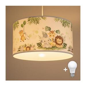 BRILAGI - LED detský luster na lanku BOBO 1xE27/60W/230V pr. 35 cm biely/džungľa 8590828051398 vyobraziť