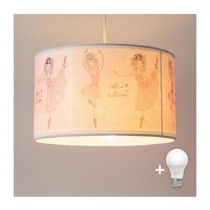 BRILAGI - LED detský luster na lankách BOBO 1xE27/60W/230V pr. 35 cm ružová/baletky 8590828051428 vyobraziť
