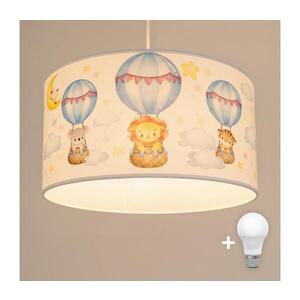 BRILAGI - LED detský luster na lanku BOBO 1xE27/60W/230V pr. 35 cm biela/so zvieratkami 8590828051343 vyobraziť