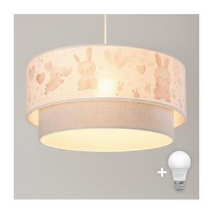 BRILAGI- LED detský luster na lanku BOBO 1xE27/60W/230V pr.40 cm krémová/sivá/kráľovská modrá 8590828051206 vyobraziť
