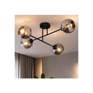 BRILAGI - Prisadený luster DIOR 4xE27/60W/230V čierna/dymová sivá 59-016B vyobraziť