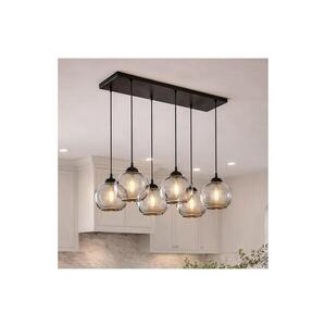 BRILAGI - Luster na lanku DIOR 6xE27/60W/230V čierna/dymová sivá 59-028B vyobraziť