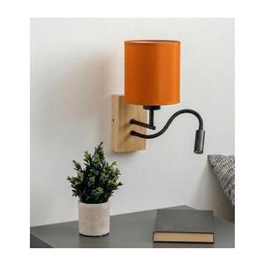 BRILAGI - LED nástenná lampa NUBILA WOOD 1xE27/25W/230V + LED/3W dub/čierna/oranžová BG1564+BG2453 vyobraziť