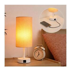 BRILAGI - Stolová lampa s USB portom TABLON 1xE27/25W/230V biela/béžová BG3667+BG3684 vyobraziť