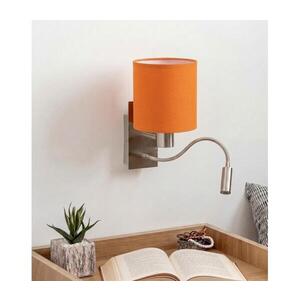 BRILAGI - LED flexibilná nástenná lampa NUBILA 1xE27/25W/230V+LED/3W chróm/oranžová BG1556+BG2453 vyobraziť