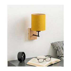 BRILAGI - Nástenné svietidlo NUBILA WOOD 1xE27/25W/230V dub/čierna/žltá BG1561+BG2452 vyobraziť