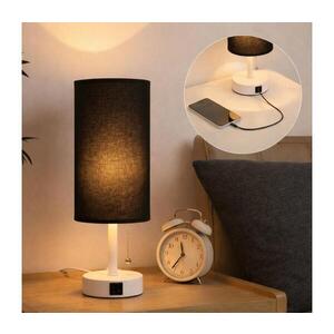 BRILAGI - Stolová lampa s USB portom TABLON 1xE27/25W/230V biela/čierna BG3667+BG3682 vyobraziť