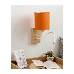 BRILAGI - LED nástenná lampa NUBILA WOOD 1xE27/25W/230V + LED/3W dub/biela/oranžová BG1565+BG2453 vyobraziť