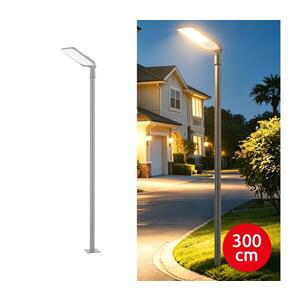 BRILAGI-LED Vonkajšia lampa so stĺpom a 3 m káblom URBANLIGHT LED/200W/230V sivá IP65 BG4773+BG3820 vyobraziť