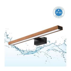 BRILAGI-LED Kúpeľňové osvetlenie zrkadla 3v1 WOODY MIRROR LED/12W/230V 60 cm IP44 čierna/dub 8590828039273 vyobraziť