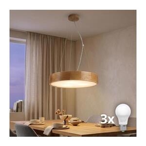 BRILAGI - LED luster na lanku CARVALHO MODERN 3xE27/60W/230V dub pr. 47, 5 cm 8590828039365 vyobraziť
