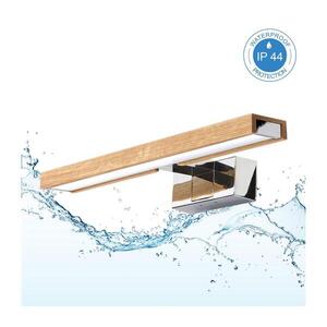 BRILAGI-LED Kúpeľňové osvetlenie zrkadla 3v1 WOODY MIRROR LED/8W/230V 40 cm IP44 chróm/dub 8590828039235 vyobraziť