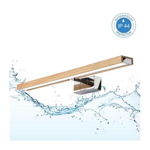 BRILAGI-LED Kúpeľňové osvetlenie zrkadla 3v1 WOODY MIRROR LED/12W/230V 60 cm IP44 chróm/dub 8590828039266 vyobraziť