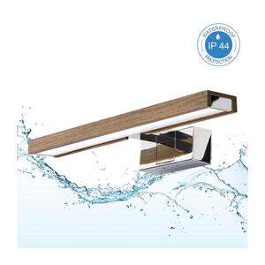BRILAGI-LED Kúpeľňové osvetlenie zrkadla 3 v 1 WOODY MIRROR LED/8W/230V IP44 chróm/dub orech 8590828018155 vyobraziť