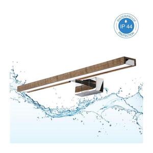 BRILAGI - LED Kúpeľňové osvetlenie zrkadla 3v1 WOODY MIRROR LED/12W/230V IP44 chróm/dub/orech 8590828018216 vyobraziť