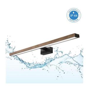 BRILAGI - LED kúpeľňové osvetlenie zrkadla 3v1 WOODY MIRROR LED/15W/230V IP44 čierna/dub orech 8590828018292 vyobraziť