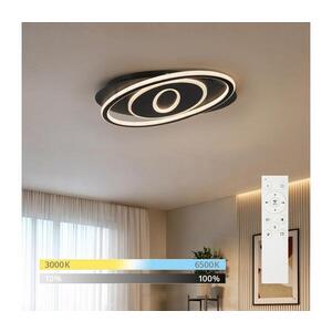 BRILAGI - LED stmievateľné stropné svietidlo IRIS LED/78W/230V 37x49 cm čierna + diaľkový ovládač BRMXC2984-CR vyobraziť