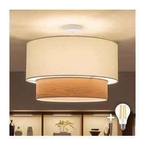 BRILAGI - LED prisadený luster CERIA 1xE27/60W/230V pr. 50 cm biela/béžová BG3992+EG781089 vyobraziť