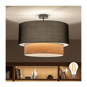 BRILAGI - LED prisadený luster CERIA 1xE27/60W/230V pr. 50 cm čierna/béžová BG3989+EG781091 vyobraziť