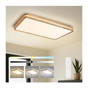 BRILAGI - LED stmievateľné svietidlo MOLINA SQUARE LED/128W/230V dub 90x60 cm + diaľkové ovládanie BRI893 vyobraziť
