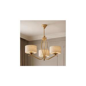 BRILAGI - Luster na tyči SAPHIRE 3xE27/15W/230V pr. 66 cm krémová/zlatá/patina 2148 vyobraziť