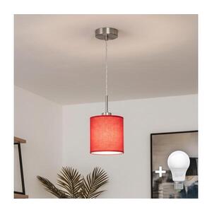 BRILAGI - LED luster na lanku NUBILA 1xE27/60W/230V pr. 14 cm červený EG32515+BG1578 vyobraziť