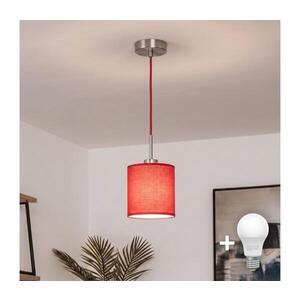 BRILAGI - LED luster na lanku NUBILA 1xE27/60W/230V pr. 14 cm červený EG32516+BG1578 vyobraziť