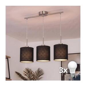 BRILAGI - LED luster na lanku NUBILA 3xE27/60W/230V čierny EG32521+3xBG1581 vyobraziť