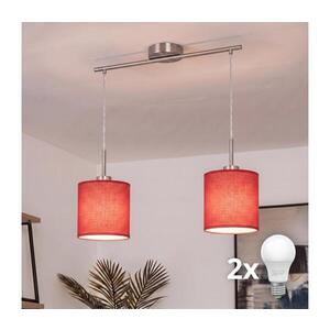 BRILAGI - LED luster na lankách NUBILA 2xE27/60W/230V červená EG32519+2xBG1578 vyobraziť