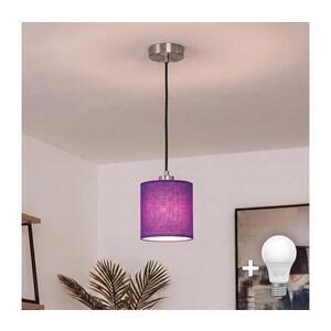 BRILAGI - LED luster na lanku NUBILA 1xE27/60W/230V pr. 14 cm čierna/fialová EG32517+BG1580 vyobraziť
