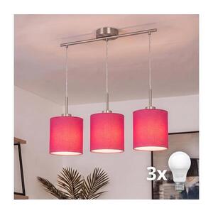BRILAGI - LED luster na lanku NUBILA 3xE27/60W/230V ružový EG32521+3xBG1577 vyobraziť