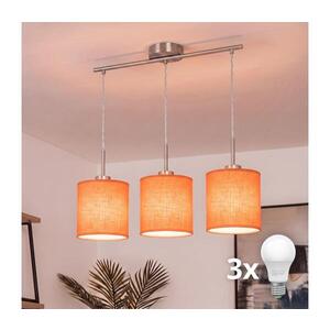 BRILAGI - LED závesný luster na lanku NUBILA 3xE27/60W/230V, oranžový EG32521+3xBG2453 vyobraziť