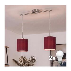 BRILAGI - LED luster na lanku NUBILA 2xE27/60W/230V pompejská červená EG32519+2xBG1579 vyobraziť